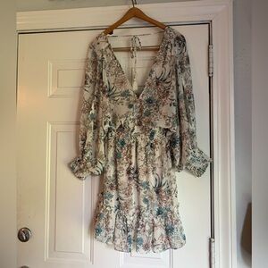 Floral V-Neck Dress